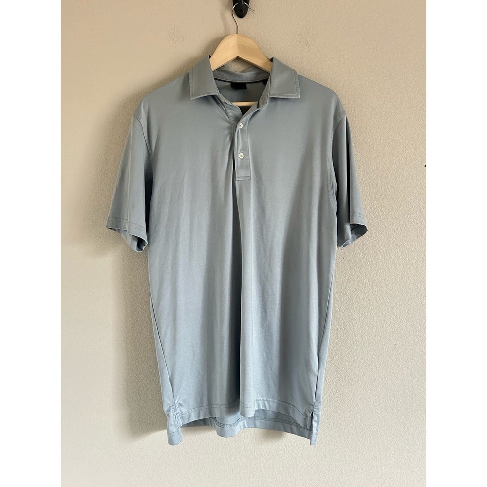 Dunning Golf‎ Polo Short-Sleeved  Men's Medium  In Blue/Light Green